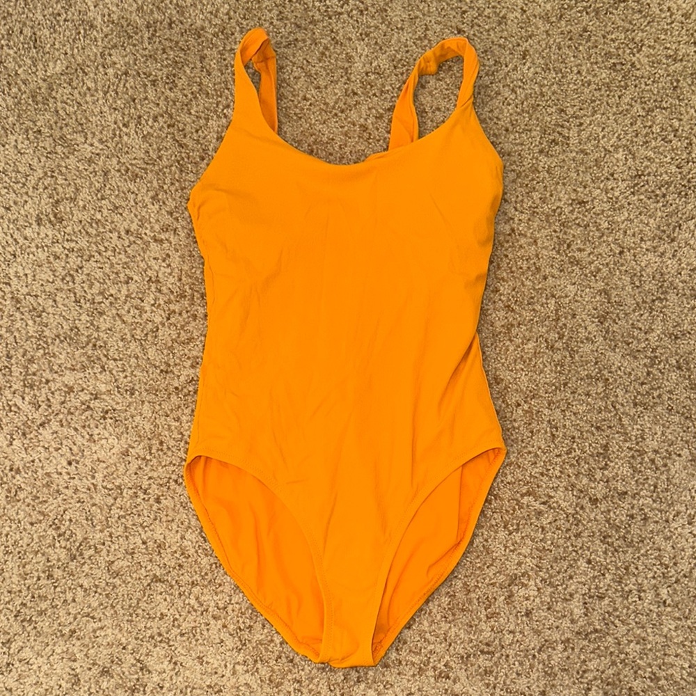Athleta Vibrant Orange One Piece Swimsuit